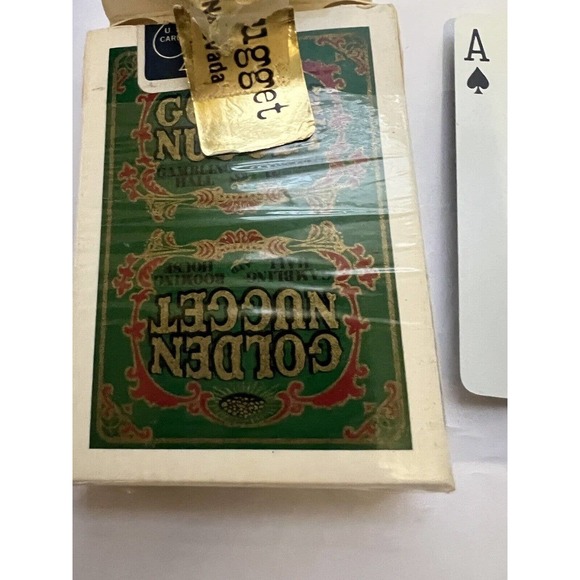 Golden Nugget Playing Cards Type 3 And 4 Black, Red , Green 70s-80s Casino Poker - Picture 9 of 16